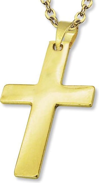 Amanto Ketting Ard G - 316L Staal - Kruis - 22x37mm - 50cm