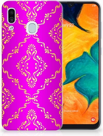TPU Hoesje voor Siliconen Hoesje Samsung Galaxy A30 Barok Roze