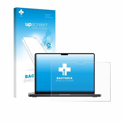 upscreen - Screenprotector voor Apple MacBook Pro 14" M5 2026 - Folie Beschermfolie transparant antibacterieel