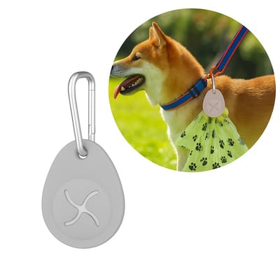 Lizzy & Lola - Honden poepzakjeshouder - Met sleutelhanger en karabijnhaak - Grijs