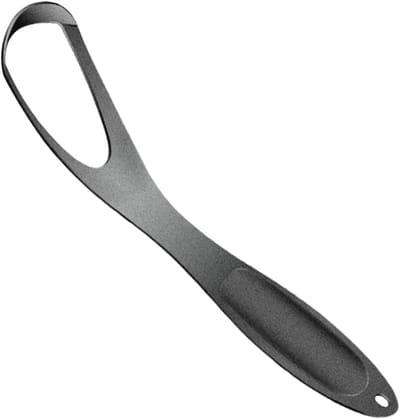 Tongschraper Roestvrij Staal - Ademverfrisser Mondhygiëne - Dagelijkse Mondverzorging - Ergonomisch Anti-slip Handvat - 145 cm Lengte - Metaal