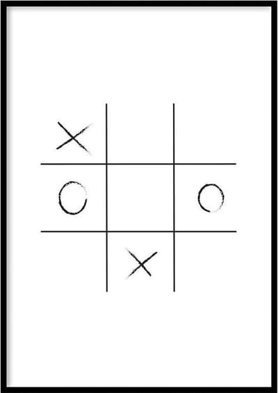 Poster Boter, Kaas & Eieren - 30x40 cm Met Fotolijst - Abstracte Poster - Ingelijst - WALLLL