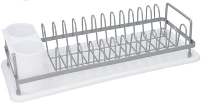 Gerimport Afwas afdruiprek met lekbak - wit - kunststof - 41,5 x 17 x 10 cm