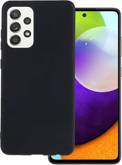Siliconen Hoesje Geschikt voor Samsung Galaxy A52 / A52 5G / A52s 5G - TPU/Siliconen Back Cover - Zwart