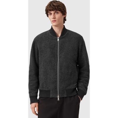 AllSaints Saku Bomber Charcoal Grey Taglia: S | Bomber Outlet | Uomo | Nero