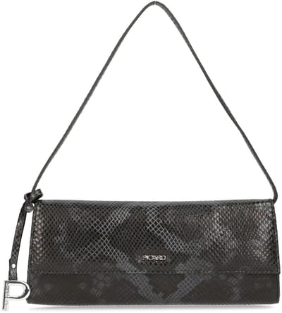PICARD Leren schoudertas clutch Auguri Shoulderbag Black zwart