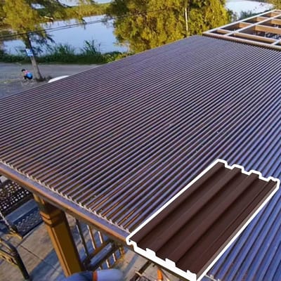 Dakpanelen Metaal - Geïsoleerde Platen - Buiten Beschermen - Waterdicht & Isolerend - 1m tot 5m - Bruin