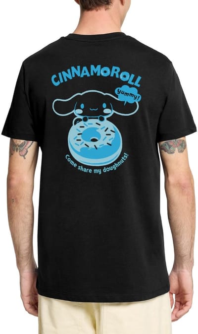 Cinnamoroll Come Share My Doughnuts! Premium T Shirt Heren
