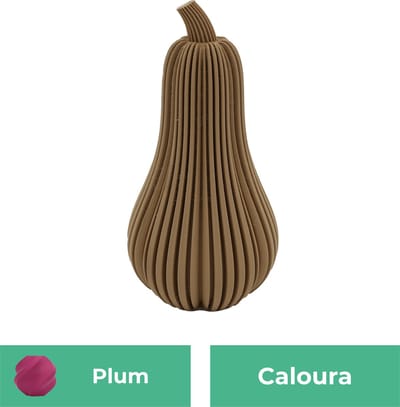 Caloura pompoen beeld – Decoratief beeld - Plum - 3d geprint beeld – Herfst woondecoratie - :positie: - 11CM