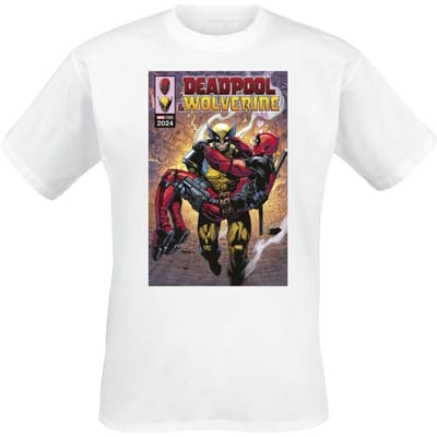Deadpool - Disney T-shirt - 3 - Deadpool And Wolverine - In Love Escape - XL tot XXL - voor Mannen - wit