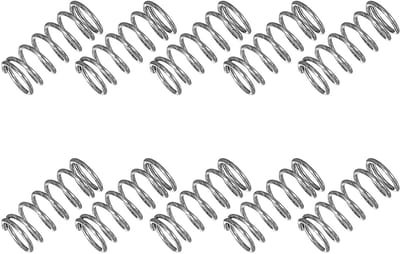 Kleine Drukveer - Mini Veer Assortiment - Doe-het-zelf Projecten - Roestvrij Staal 304 - 0.5mm Draad 4.5mm Buiten - Zilverkleurig