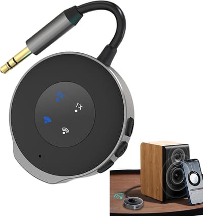 Auto FM Zender - Draadloze Audio Adapter - Muziek Streamen - Stabiele Verbinding - 4.6 x 14.8cm - Zwart