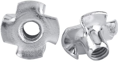 Allecto - T-Nuts - Houtbewerking - Galvanized Carbon Steel - Duurzaam - 50 Stuks - Bevestigingsmaterialen - Geschikt voor Meubelprojecten - Standaa..