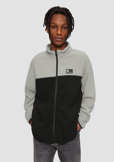 s.Oliver -qs Sweatshirts Grey-white Taglia: M | Cardigan Outlet | Uomo | Grigio