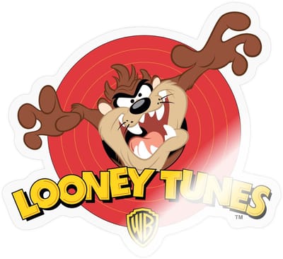 Looney Tunes Tasmanian Devil Sticker maat S (10 x 10 cm)
