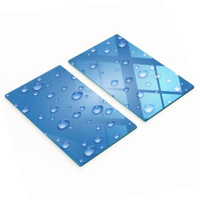 Multifunctionele decoratieve keukenplanken met waterdruppelmotief, gehard, 2x30x52 cm