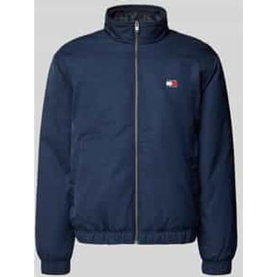 Regular fit blouson met labelpatch
