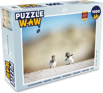 Puzzel Scholeksters - Grappig - Kuikens - Kinderen - Jongens - Meisjes - Kids - Legpuzzel - Puzzel 1000 stukjes volwassenen