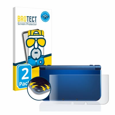 BROTECT - Screenprotector voor Nintendo New 3DS XL (Behuizing) - Folie Beschermfolie matte volledig dekking 2 Stuks
