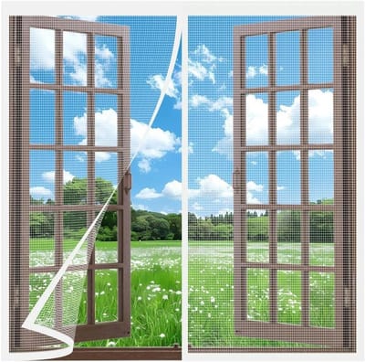 Magnetisch Horraam - Muggenhor Deur - Frisse Lucht - Versterkte Magneten - 95x65cm - Wit