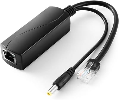 Actieve PoE Splitter 48V naar 12V 1A | Voor IP Camera's en Netwerkapparatuur