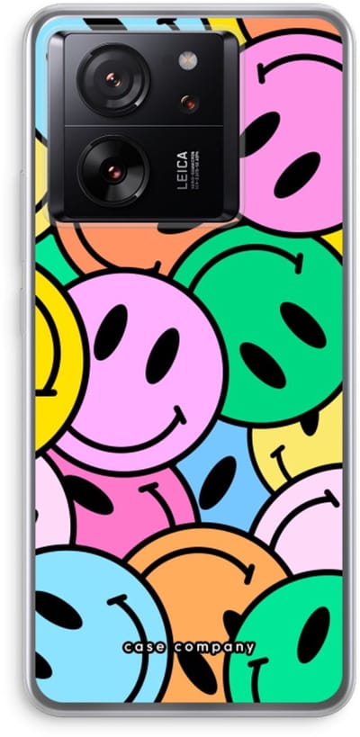 Case Company® - Hoesje geschikt voor Xiaomi 13T Pro hoesje - Smiley N°1 - Soft Cover Telefoonhoesje - Bescherming aan alle Kanten en Schermrand