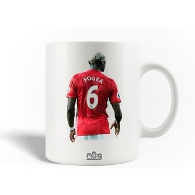 Mug en Céramique Manchester United Paul Pogba Numéro 6 Footballeur International Affiche