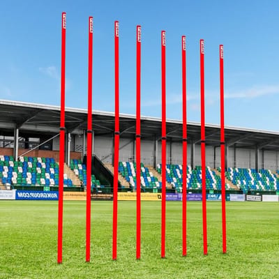 Telescopische slalomstangen - Trainingsstokken sport - Sport behendigheid training - Verstelbare hoogte 1m-1.8m - 8 stuks - Meerdere kleuren