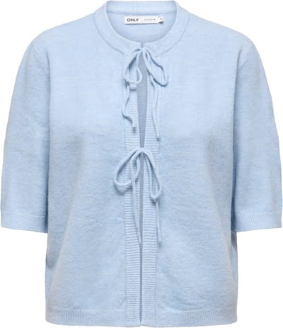 Only Vest Onlsimoni 2/4 Bow Cardigan Knt Noos 15368990 Cashmere Blue/melange Dames Maat - L