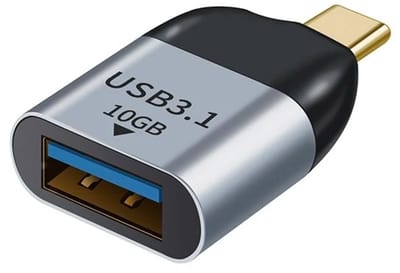 WiseGoods Premium USB-C Naar USB-A Adapter – Type-C 3.1 – Voor Laptop / Tablet / Smartphone / Muis / Toetsenbord - 10Gbps