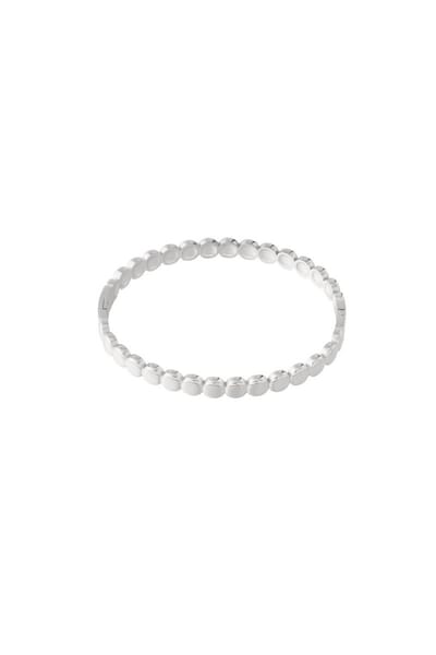 Yehwang - Zilveren Bangle Met Rondjes - Zilver Armbandje Rounds - Armband - Sieraad - Sieraden - Dames - Stainless Steel - Cadeau - Cadeautip