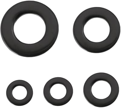 Dailygoods- Sluitringen 50 stuks - Roestvrij Staal - Platte Pakking - Voor Auto's/Meubels/Keukengerei - Afmetingen M4/M5/M6/M8/M10 - Corrosiebestendig - Wasmachine