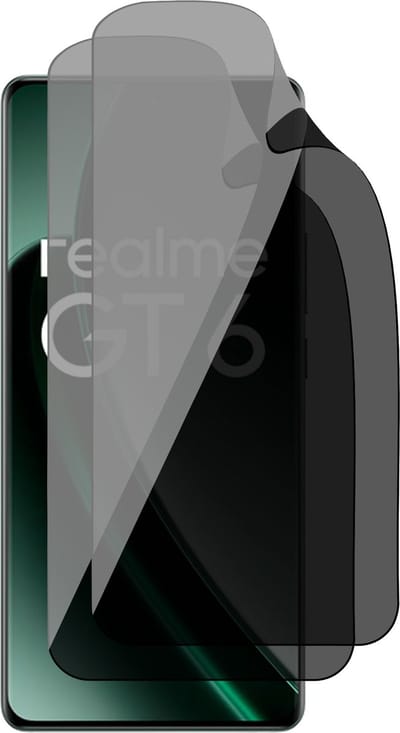 Privacy Screenprotector geschikt voor Realme GT 6 - 2x FlexGuard Screen Protector