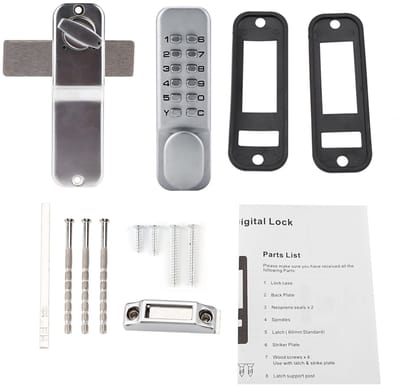 Dailygoods- Combinatieslot Unieke Wachtwoordbeveiliging - Cijferslot - Deurslot Binnendeur - Kastmeubilairslot - Stevig en Duurzaam - Probleemloze Installatie