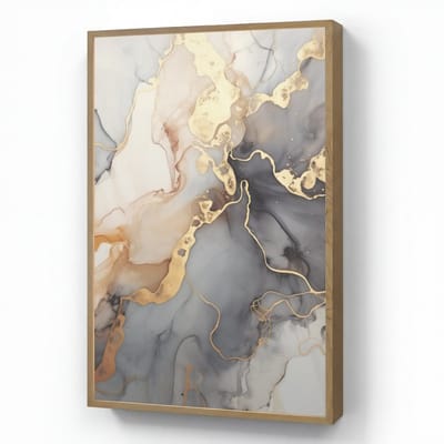 Wandlamp 60x90 cm - Oplaadbaar - Marmer - Zwart - Goud - Wit - Wandlampen binnen woonkamer - Slaapkamer lamp - Decoratieve nachtlamp - Vloerlamp draadloos