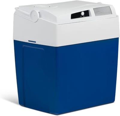 TIM® Elektrische koelbox 12 en 230 volt - Elektrische koelbox - Koelbox - Blauw - ‎30cm x 41cm x 45cm