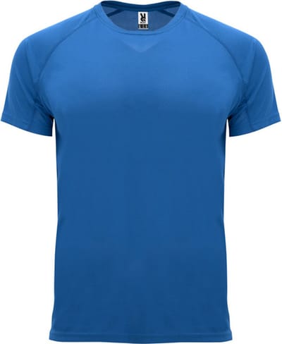 Kobaltblauw Unisex Sportshirt korte mouwen Bahrain merk Roly maat L