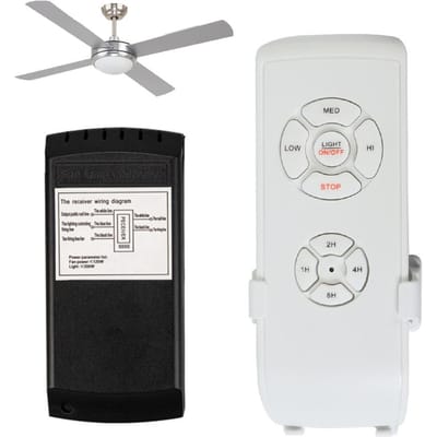 Kit Télécommande Universelle pour Lampe Ventilateur de Plafond 110V 3-en-1 Lumière Ventilateur de Plafond Vitesse Minuterie Sans Fil multicolore