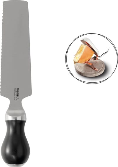 BOSKA Raclettemes Pro (150mm) - Met vlakke en gekartelde kant - Voor raclette