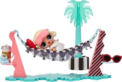 L.O.L. Surprise! Leading Baby Vakantielounge - Meubelspeelset met pop