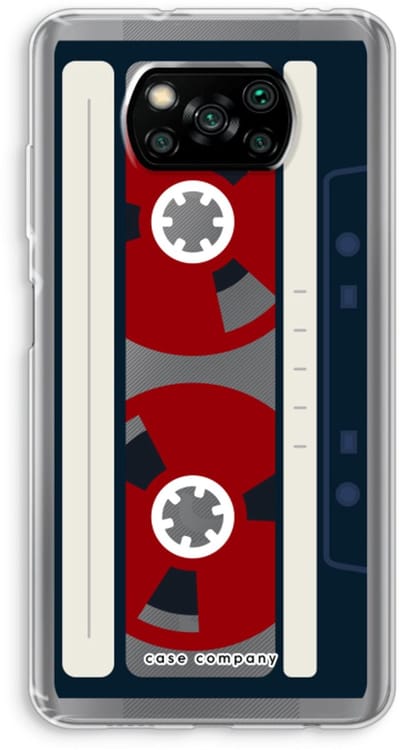 Case Company® - Hoesje geschikt voor Poco X3 Pro hoesje - Here's your tape - Soft Cover Telefoonhoesje - Bescherming aan alle Kanten en Schermrand