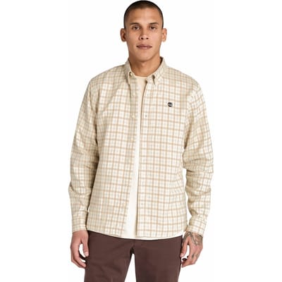 Timberland Solucell Gingham Shirt Angora Yd Size: XL | Casual Shirts Outlet | Heren | Beige