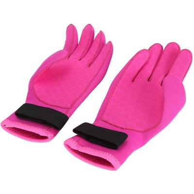 Gants Thermiques de Plongée Épais 3mm Antidérapants Cinq Doigts Néoprène Combinaison Humide Gants pour Sports Nautiques Snorkeling Surf