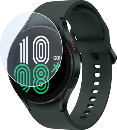 Screenprotector - Geschikt voor Samsung Galaxy Watch 4 (40mm) - Extra Sterk - Tempered Glass - Gehard Glas - Beschermglas Screen Cover - Bescherm Protector voor Smartwatch