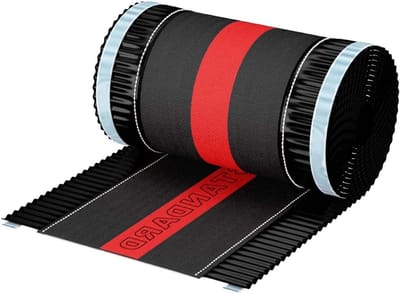 Nokband Dakrol - Afdichtingsband - Dak Dichten - Aluminium PP - 390mm x 5m - Zwart