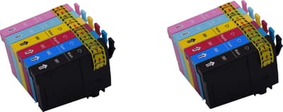 KATRIZ® huismerk inkt voor|Epson 2x T0801XL Zwart+ 2x T0802XL cyaan+ 2x T0803XL Magenta + 2x T0804XL Geel + 2x T0805XL Licht Cyaan + 2x T0806Licht Magenta | ( 12stuks) - Met chip