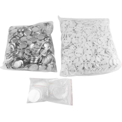 1000 Stuks 32 Mm Diy Lege Speld Badge Knop Onderdelen Verbruiksartikelen Voor Pro Knop Maker Lege Speld Badge Knop Speld Badge Knop lichtgrijze kleur