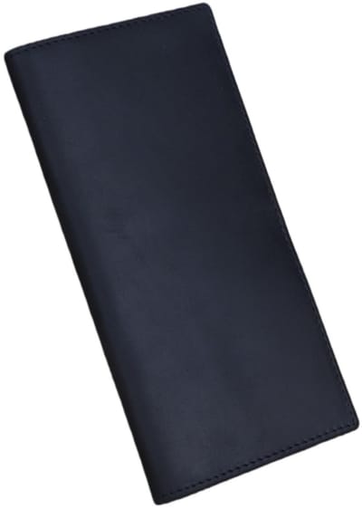 Lange portemonnee - Echt leer - RFID-beveiliging tegen diefstal - Zakelijk model - Verbreed - 19*9*2 cm - Zwart - 1 stuk