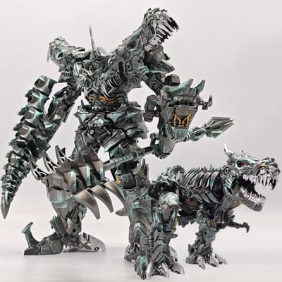 BAIWEI 23cm Grote Transformatie Speelgoed TW1034 KO SS07 Nieuwe Dinosaurus Anime Collectie Actiefiguur Figuur TW-1034 OP VOORRAAD gray