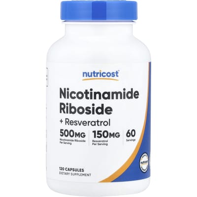 Nutricost, Niacinamide Riboside + Resveratrol, 120 Capsules